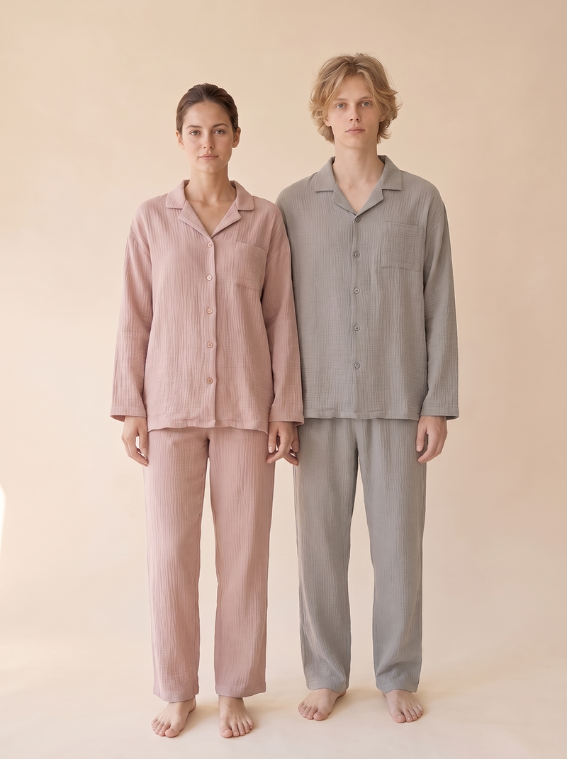 Baby Cotton Pajama Set No.096 (Unisex)